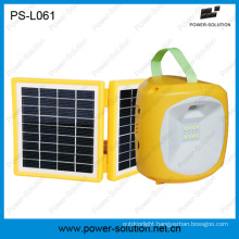 2W Solar Lantern with 4.5ah Rechargeable Battery for Lighting and Moibile Phone Charging